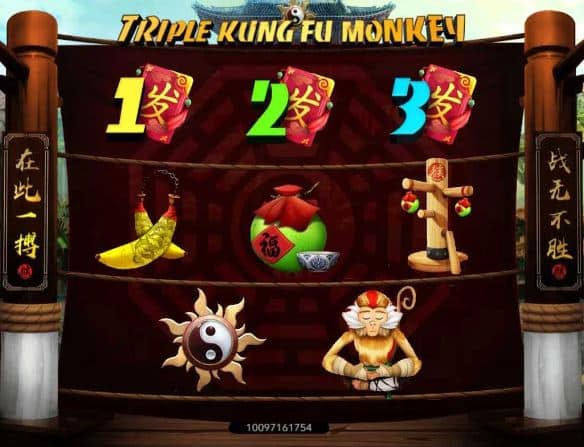 สัญลักษณ์และอัตราการจ่าย เกมสล็อต Triple Kung Fu Monkey - Nextspin