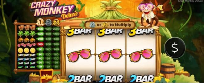 อัตราจ่ายและกฎ เกมสล็อต Crazy Monkey Deluxe - Nextspin